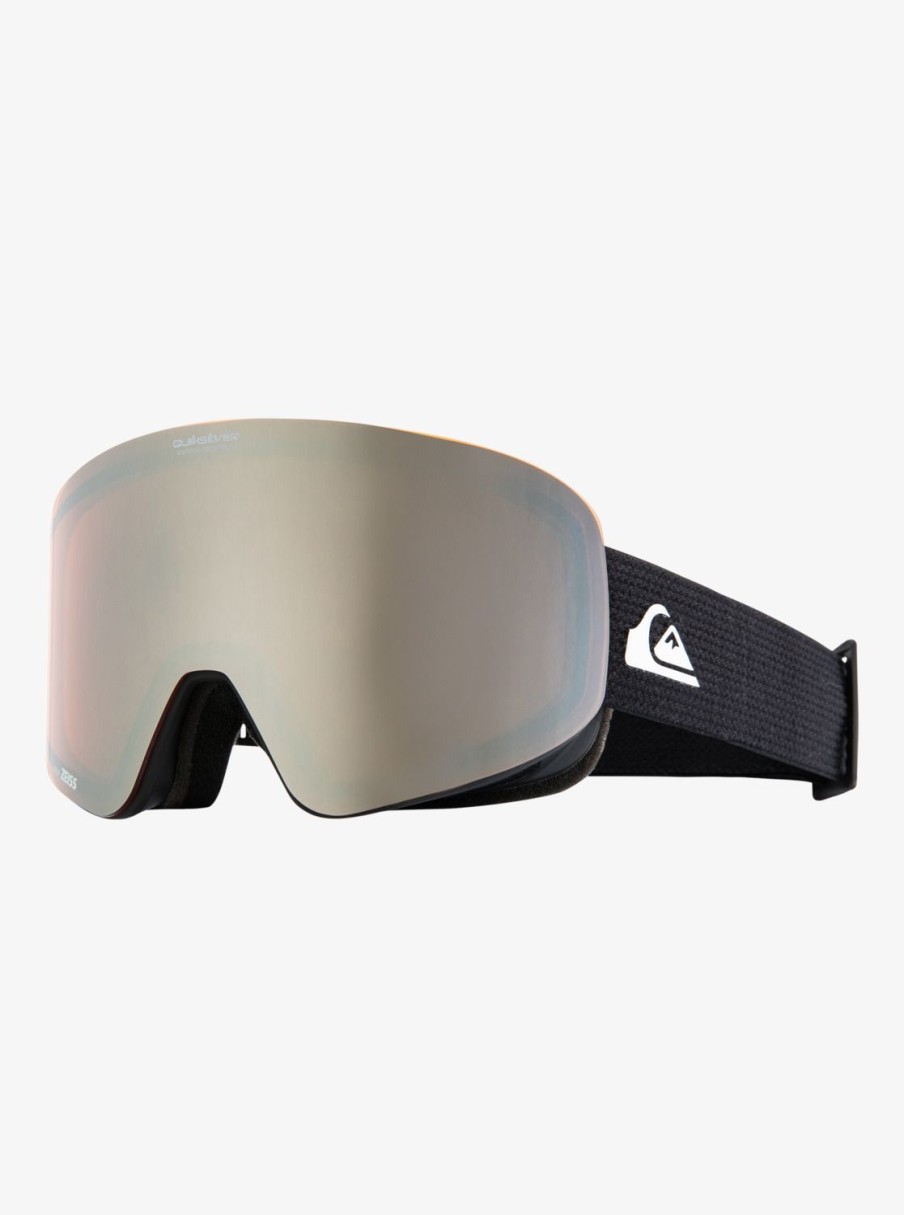 Hombre Quiksilver Accesorios | Qsrc Color Luxe - Mascara Para Snowboard/Esqui Para Hombre Black/Clux Ml Silver S3