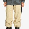 Hombre Quiksilver Pantalones De Snow | Snow Down - Pantalon Tecnico Snow Para Hombre Pale Khaki