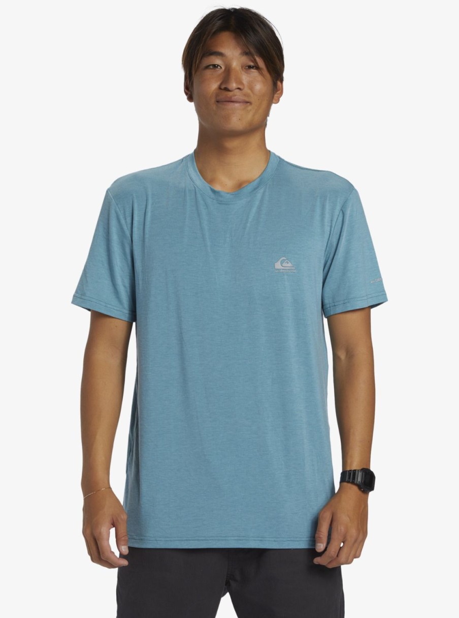 Hombre Quiksilver Camisetas & Polos | Coastal Run - Camiseta Para Hombre Brittany Blue