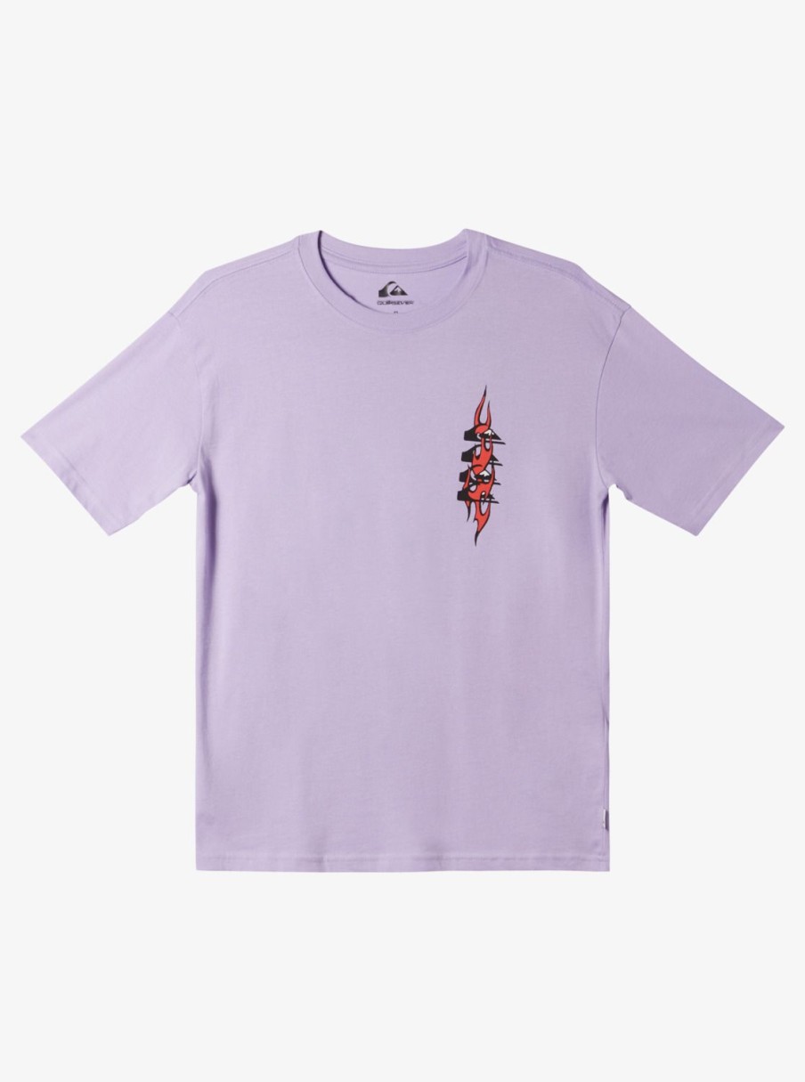 Nino Quiksilver Camisetas | Radical Times - Camiseta Para Chicos 10-16 Purple Rose