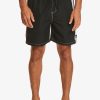 Hombre Quiksilver Trajes De Bano | Sof Volley 18" - Short De Natacion Para Hombre Black