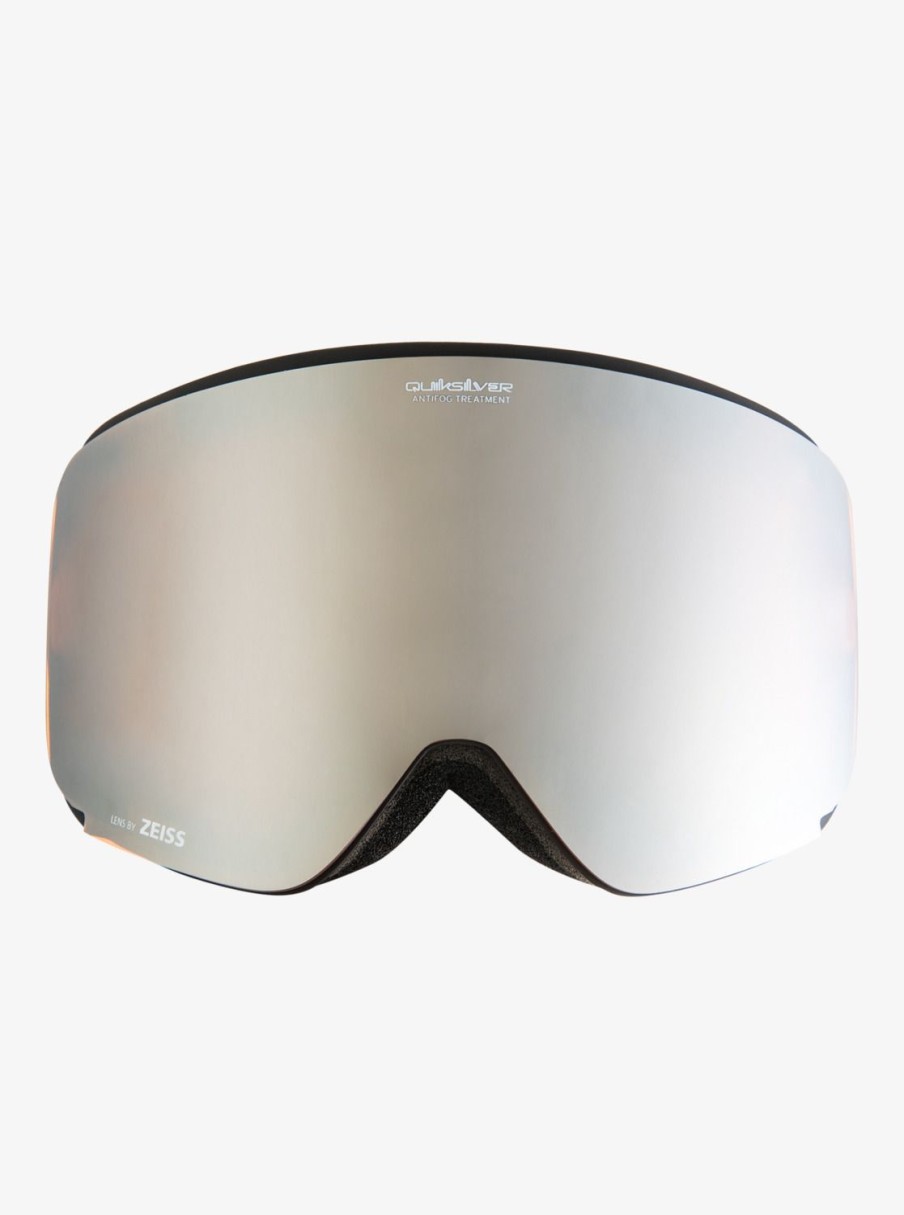 Hombre Quiksilver Accesorios | Switchback - Mascara Para Snowboard/Esqui Para Hombre Black/Clux Ml Silver S3