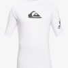 Nino Quiksilver Lycras | All Time - Licra De Manga Corta Upf 50 Para Chicos 8-16 White