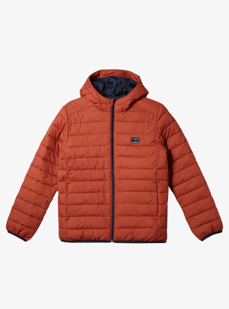 Nino Quiksilver Chaquetas & Abrigos | Scaly - Chaqueta Acolchada Para Chicos 8-16 Baked Clay