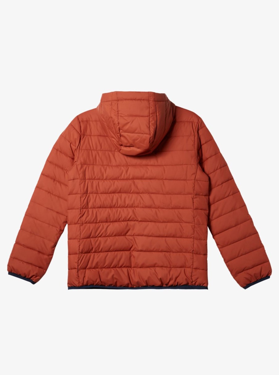 Nino Quiksilver Chaquetas & Abrigos | Scaly - Chaqueta Acolchada Para Chicos 8-16 Baked Clay