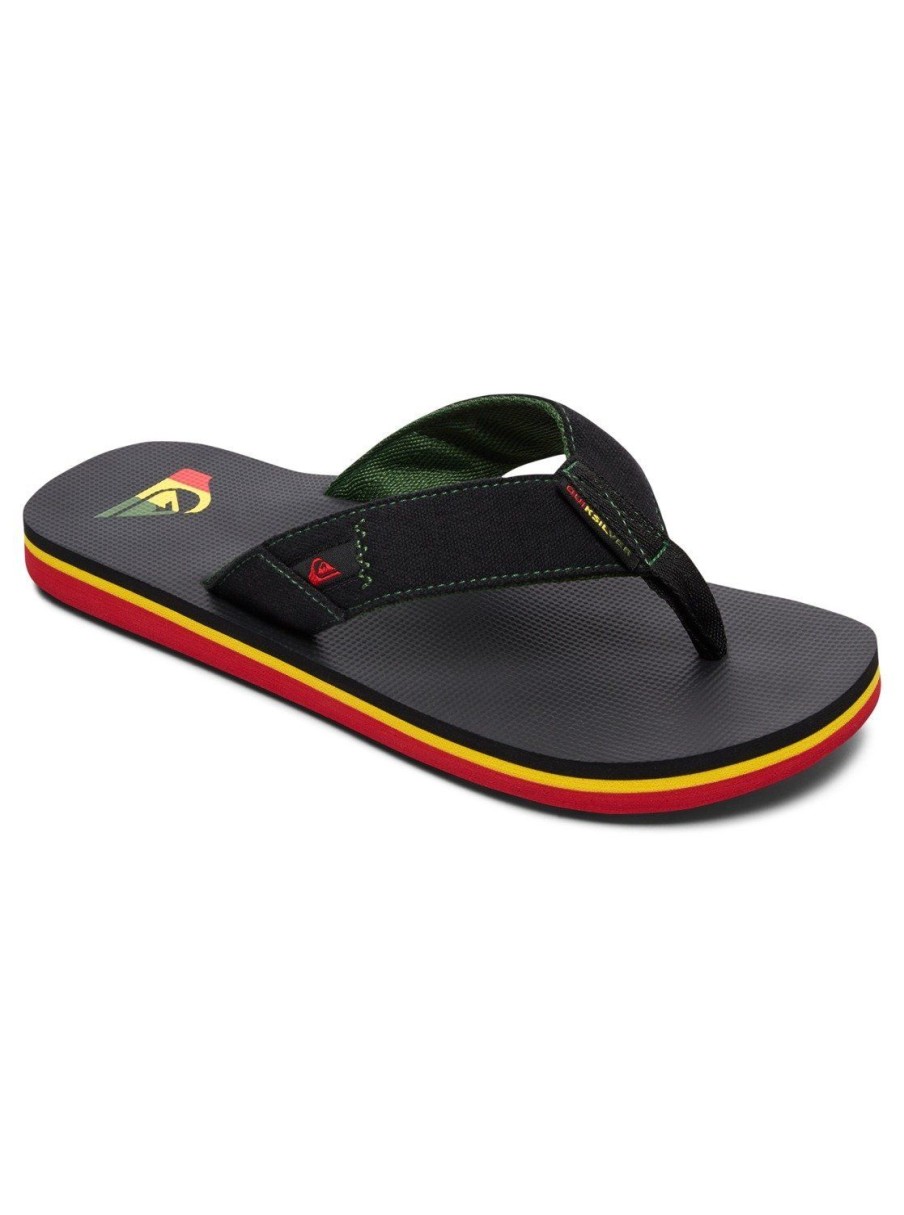 Nino Quiksilver Chanclas | Molokai Abyss - Sandalias Para Chicos Green/Black/Green