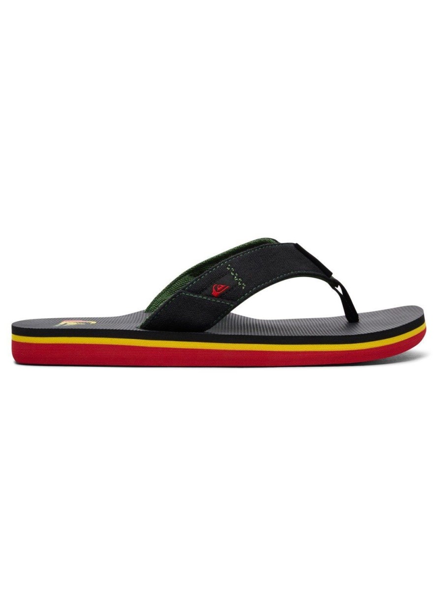 Nino Quiksilver Chanclas | Molokai Abyss - Sandalias Para Chicos Green/Black/Green