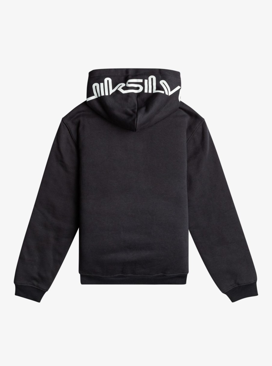 Nino Quiksilver Sudaderas | Best Wave Sherpa - Polar Con Capucha Y Cremallera Para Chicos 8-16 Black