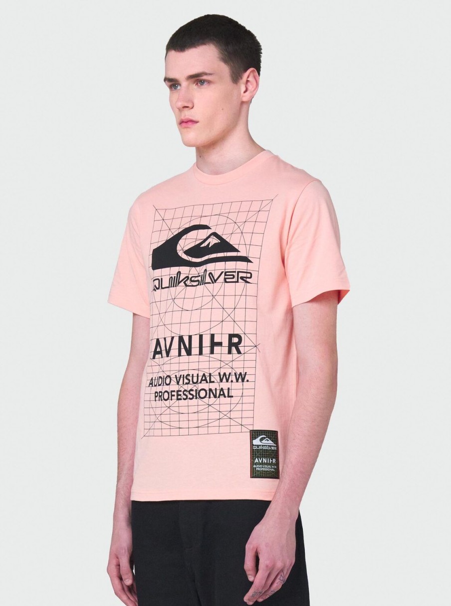 Hombre Quiksilver Camisetas & Polos | Avnier Source Mire - Camiseta Unisex Peach Pearl