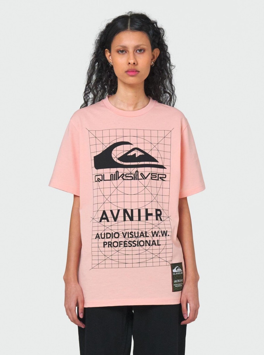 Hombre Quiksilver Camisetas & Polos | Avnier Source Mire - Camiseta Unisex Peach Pearl