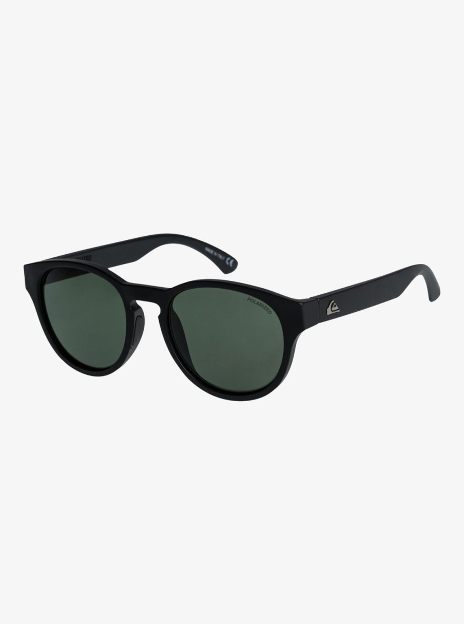 Hombre Quiksilver Gafas De Sol | Eliminator P - Gafas De Sol Polarizadas Para Hombre Black/Green Plz