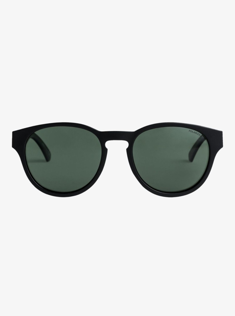 Hombre Quiksilver Gafas De Sol | Eliminator P - Gafas De Sol Polarizadas Para Hombre Black/Green Plz