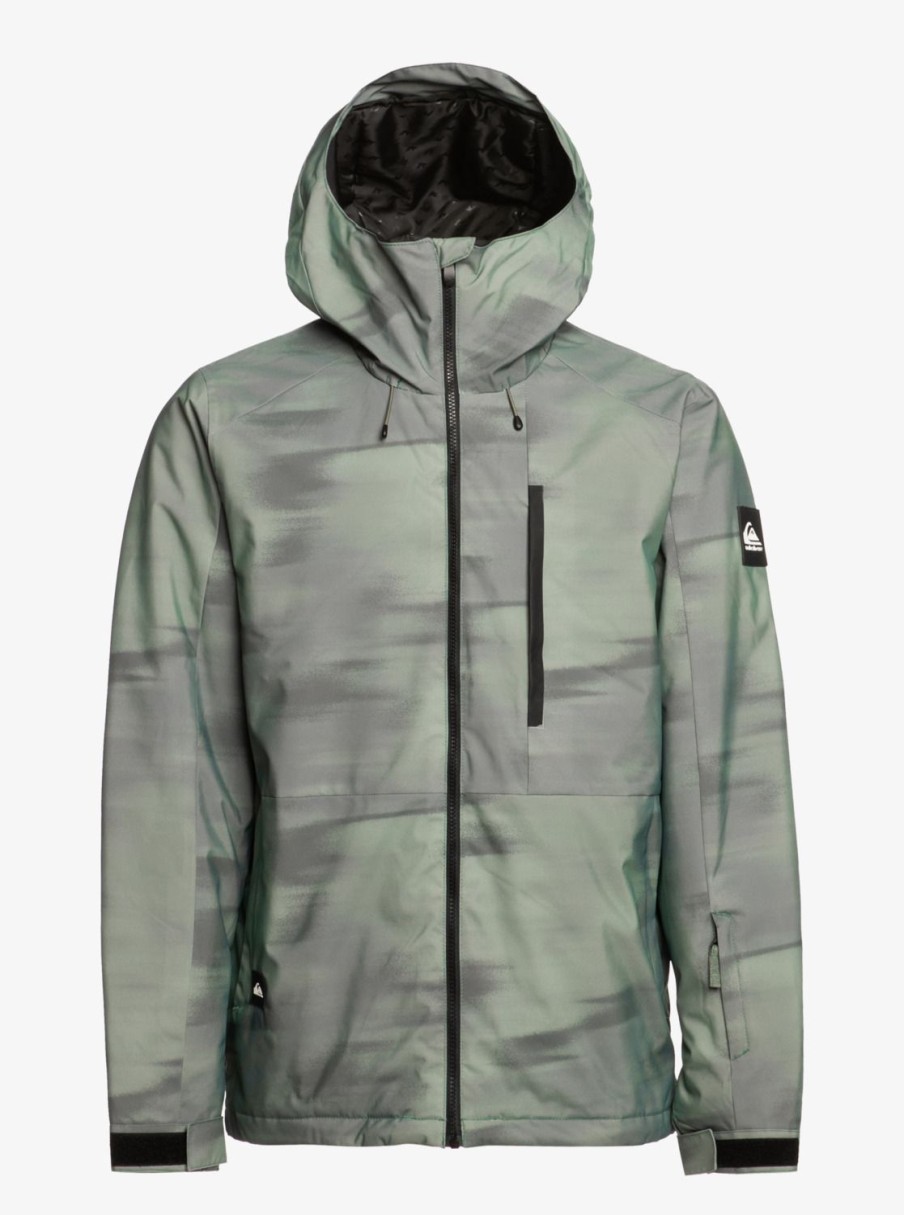 Hombre Quiksilver Chaquetas De Snow | Mission - Chaqueta Tecnica Snow Para Hombre Break Off Laurel Wreath