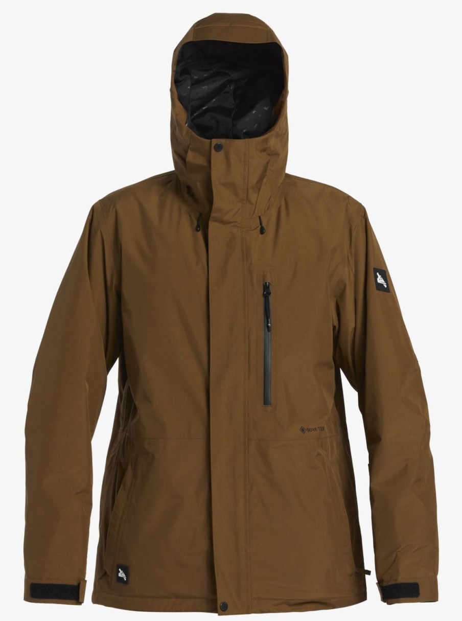 Hombre Quiksilver Chaquetas De Snow | Snyc - Chaqueta Tecnica Snow Para Hombre Sepia