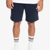 Hombre Quiksilver Pantalones Cortos | Essentials - Short De Felpa Para Hombre Navy Blazer