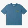 Nino Quiksilver Camisetas | Worldwide - Camiseta Para Chicos 8-16 Aegean Blue