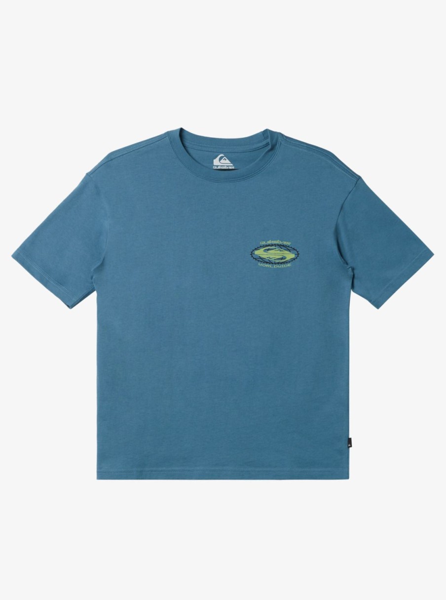 Nino Quiksilver Camisetas | Worldwide - Camiseta Para Chicos 8-16 Aegean Blue