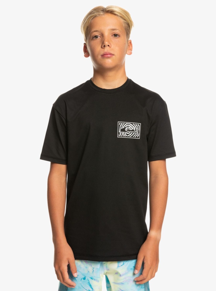 Nino Quiksilver Lycras | Mix Session - Camiseta De Surf De Manga Corta Para Chicos 8-16 Black