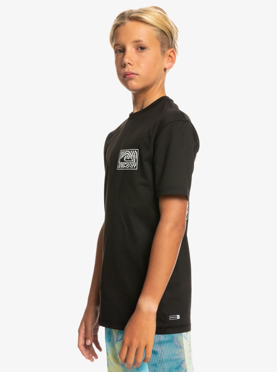 Nino Quiksilver Lycras | Mix Session - Camiseta De Surf De Manga Corta Para Chicos 8-16 Black