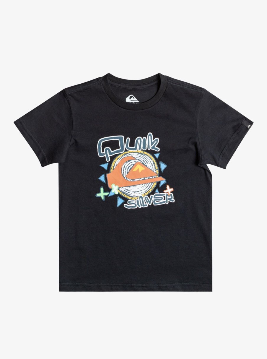 Nino Quiksilver Camisetas | Vintage Feel - Camiseta Para Chicos 8-16 Black