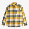 Hombre Quiksilver Camisas | Motherfly - Camisa De Manga Larga Para Hombre Mustard Motherfly