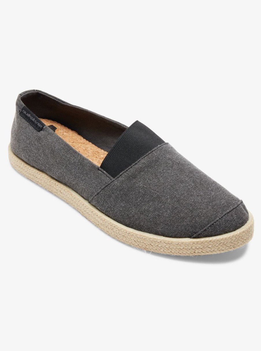 Hombre Quiksilver | Espadrilled - Zapatos Para Hombre Solid Black