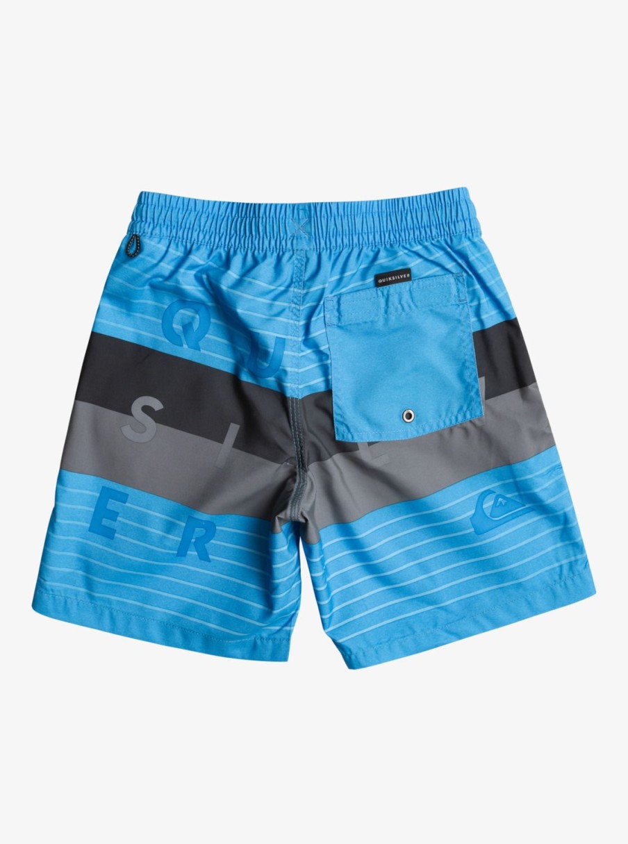 Nino Quiksilver Boardshorts | Word Block 15" - Short De Natacion Para Chicos 8-16 Blithe