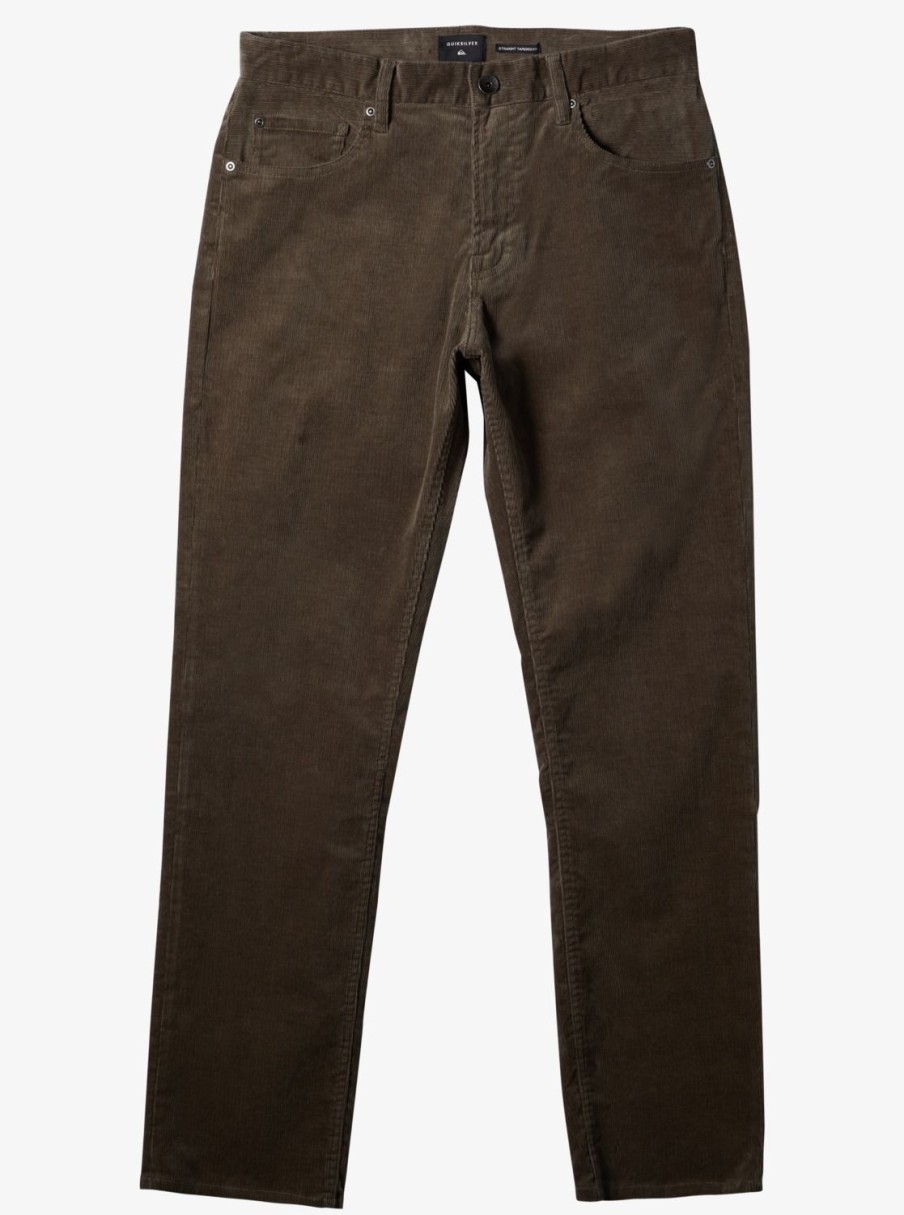 Hombre Quiksilver Pantalones | Kracker Cord - Pantalon De Pana Para Hombre Major Brown