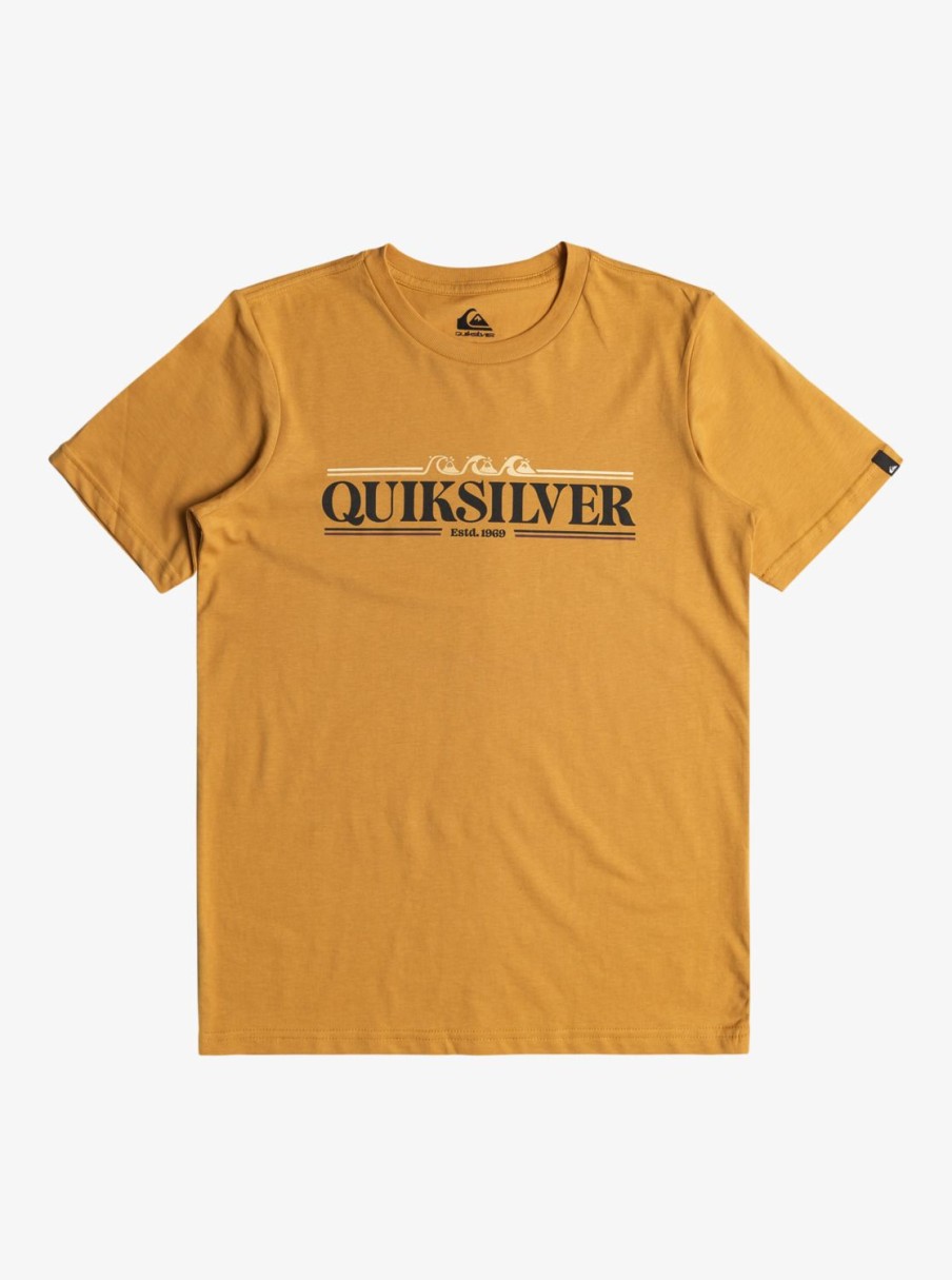 Nino Quiksilver Camisetas | Gradient Line - Camiseta Para Chicos 8-16 Mustard