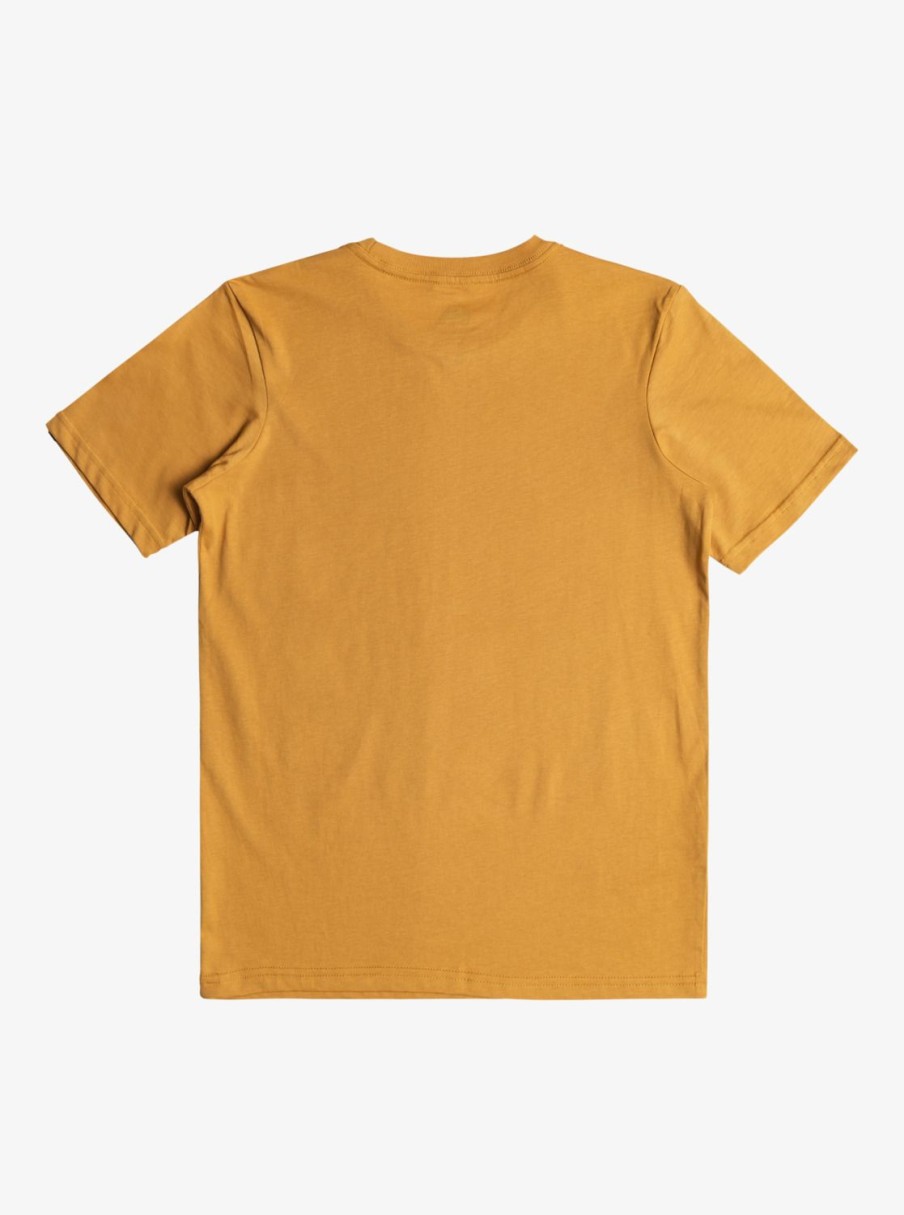 Nino Quiksilver Camisetas | Gradient Line - Camiseta Para Chicos 8-16 Mustard