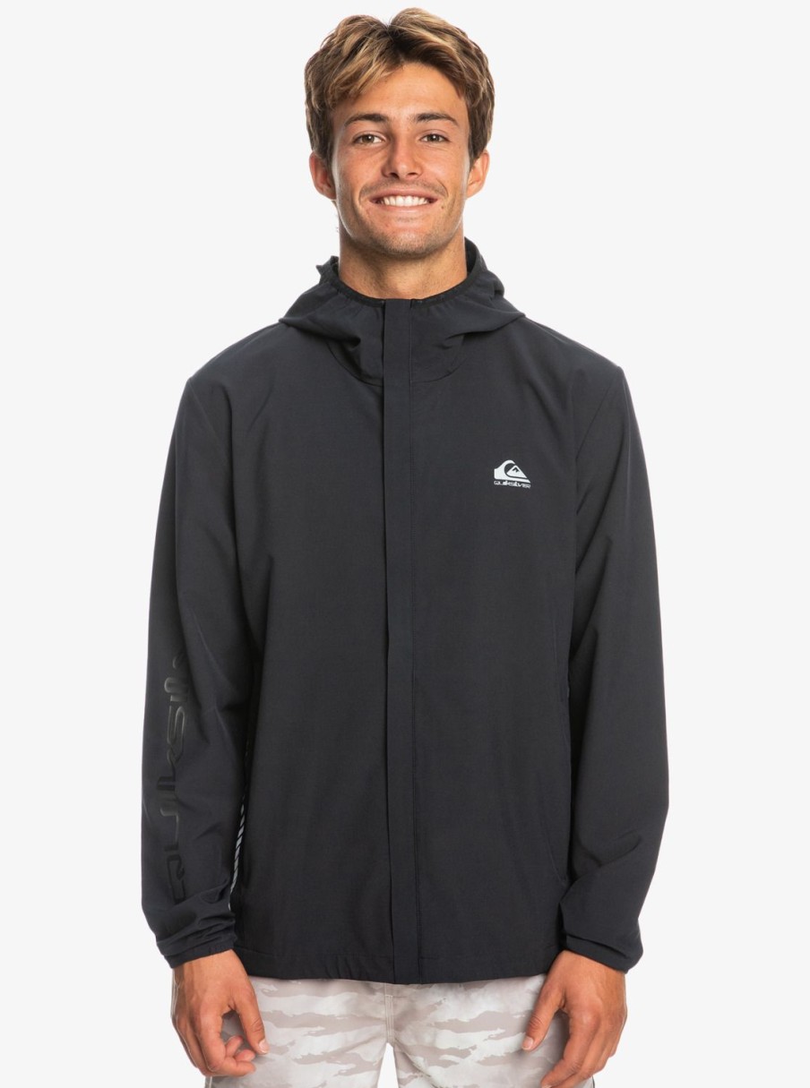 Hombre Quiksilver Chaquetas & Abrigos | Quik Mile - Chaqueta Tecnica De Entrenamiento Para Hombre True Black