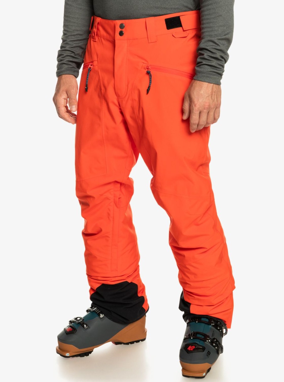 Hombre Quiksilver Pantalones De Snow | Boundry - Pantalon Para Nieve Para Hombre Grenadine