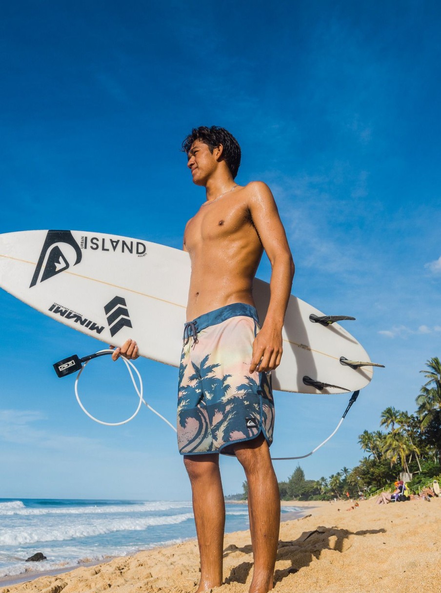 Hombre Quiksilver Boardshorts | Highlite Scallop 19" - Boardshorts Para Hombre Pastel Turquoise