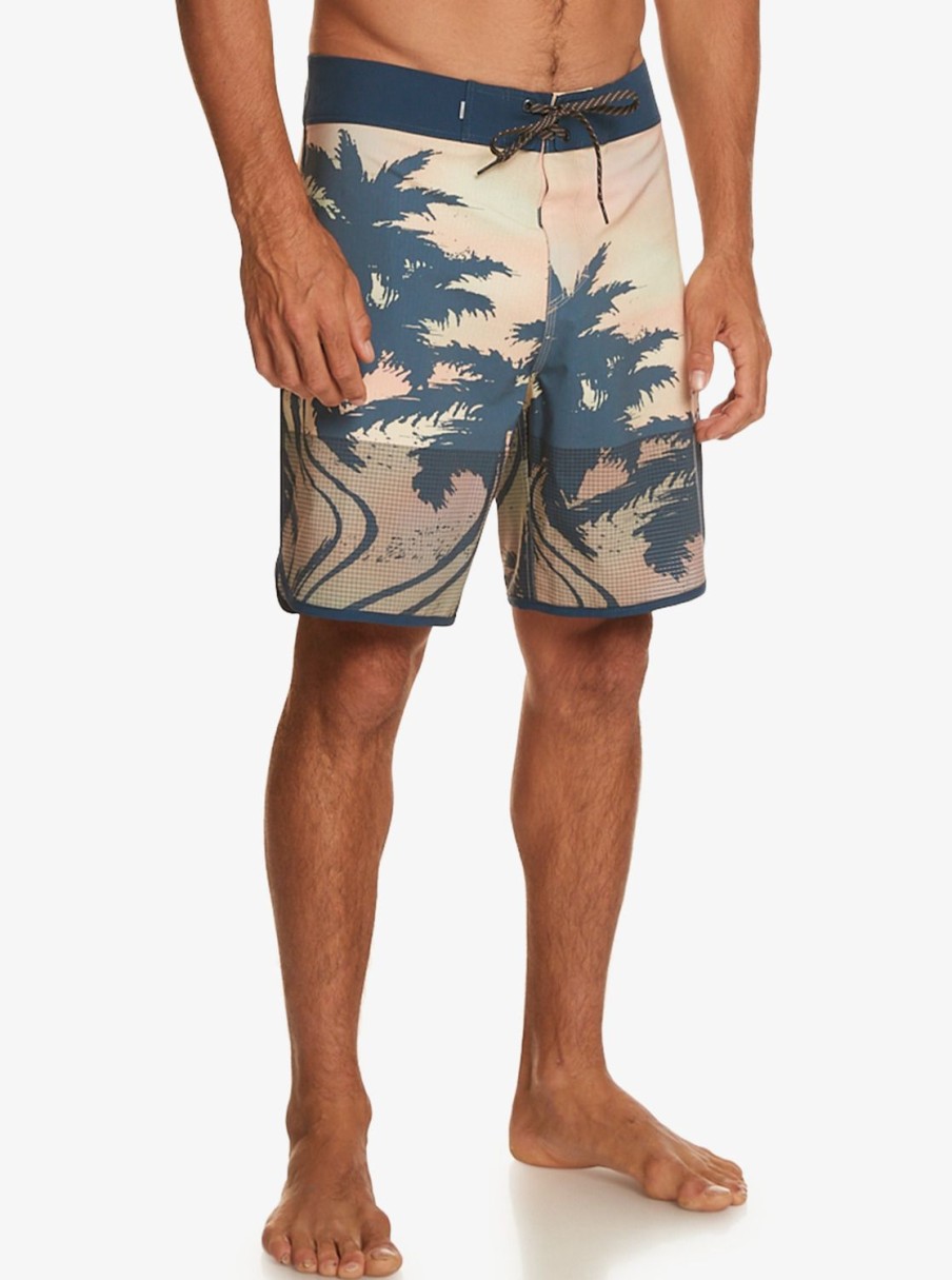 Hombre Quiksilver Boardshorts | Highlite Scallop 19" - Boardshorts Para Hombre Pastel Turquoise