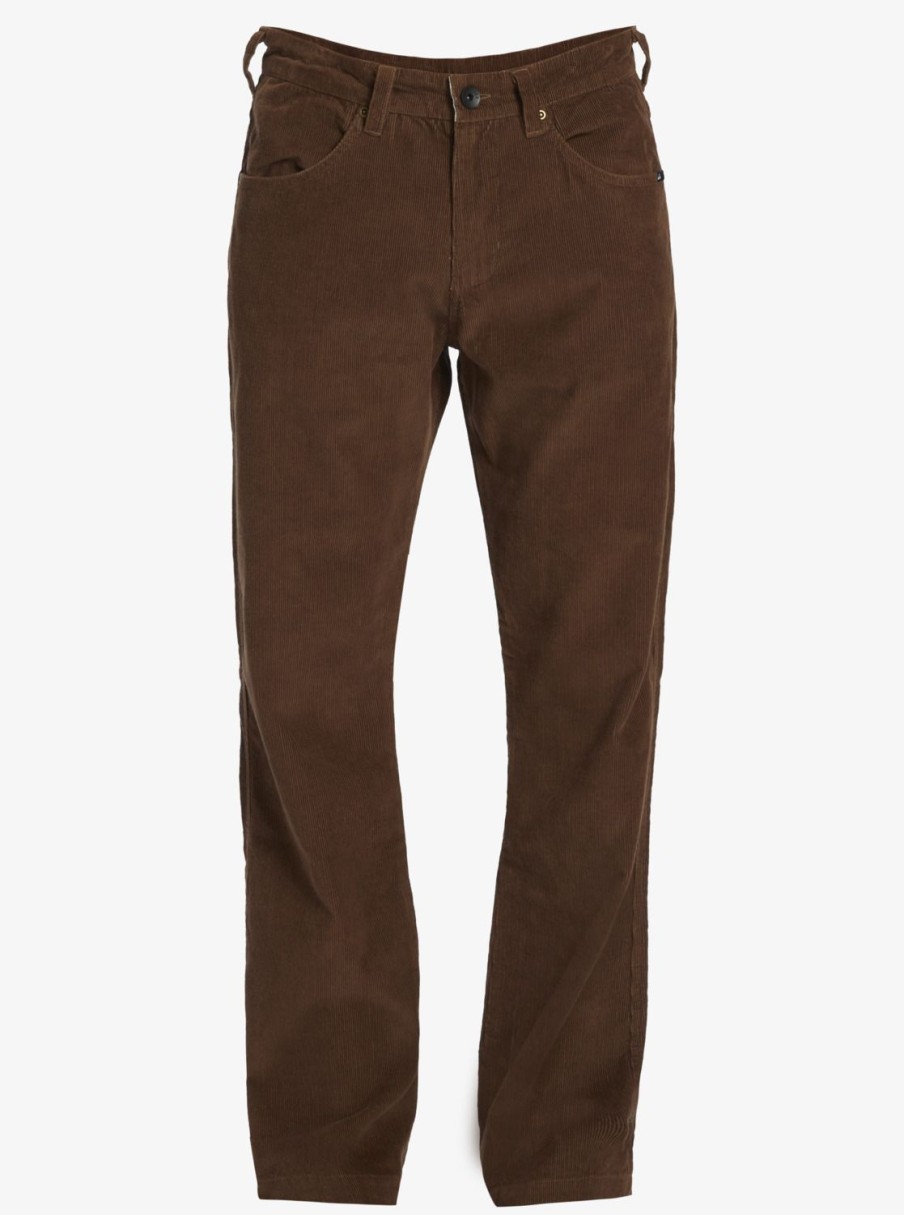 Hombre Quiksilver Pantalones | Andy Y Andy - Pantalon De Pana Para Hombre Dark Earth