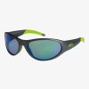 Hombre Quiksilver Gafas De Sol | Ellipse - Gafas De Sol Para Hombre Metalic Black/Ml Green