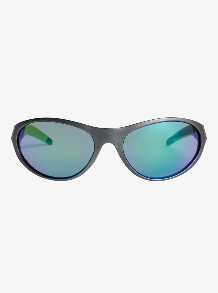 Hombre Quiksilver Gafas De Sol | Ellipse - Gafas De Sol Para Hombre Metalic Black/Ml Green