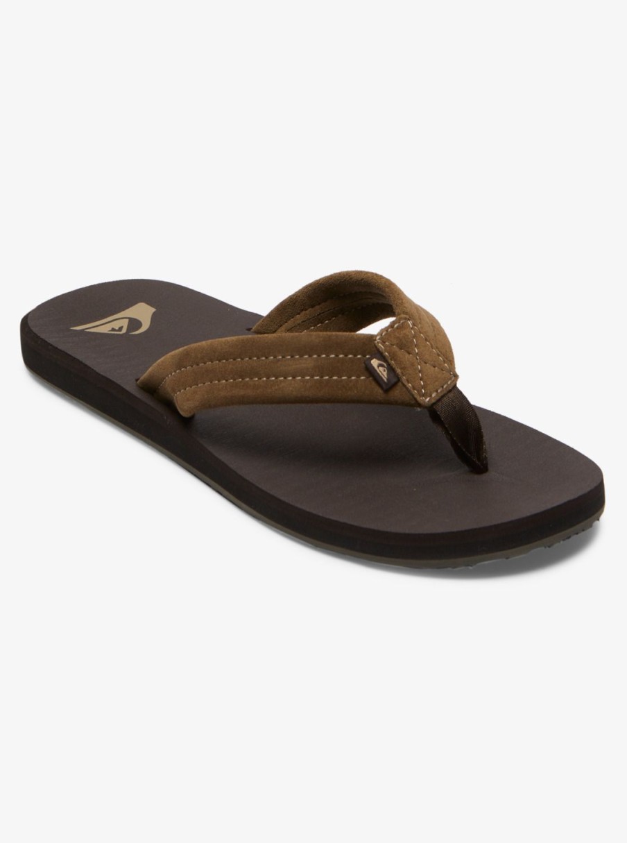 Hombre Quiksilver | Carver Suede Core - Sandalias Para Hombre Brown 1