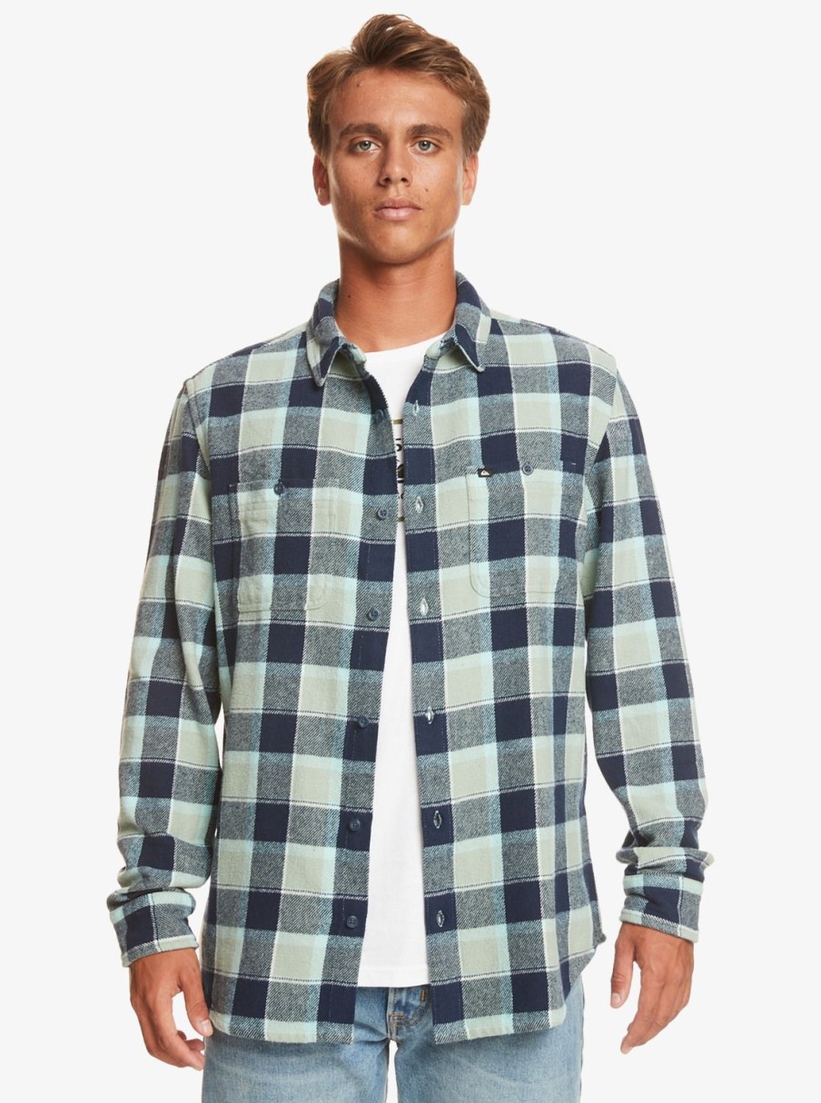 Hombre Quiksilver Camisas | Balvraid - Camisa De Manga Larga Para Hombre Naval Academy Belvraid