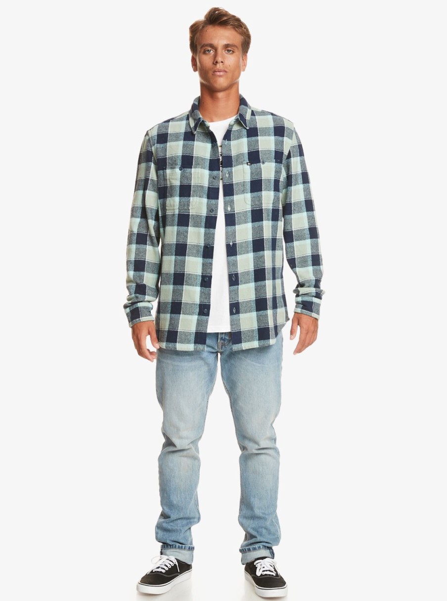 Hombre Quiksilver Camisas | Balvraid - Camisa De Manga Larga Para Hombre Naval Academy Belvraid