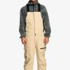 Hombre Quiksilver Pantalones De Snow | Utility - Pantalon De Peto Para Nieve Para Hombre Pale Khaki