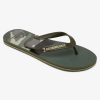 Hombre Quiksilver | Molokai Panel - Chanclas Para Hombre Green/Black/Green