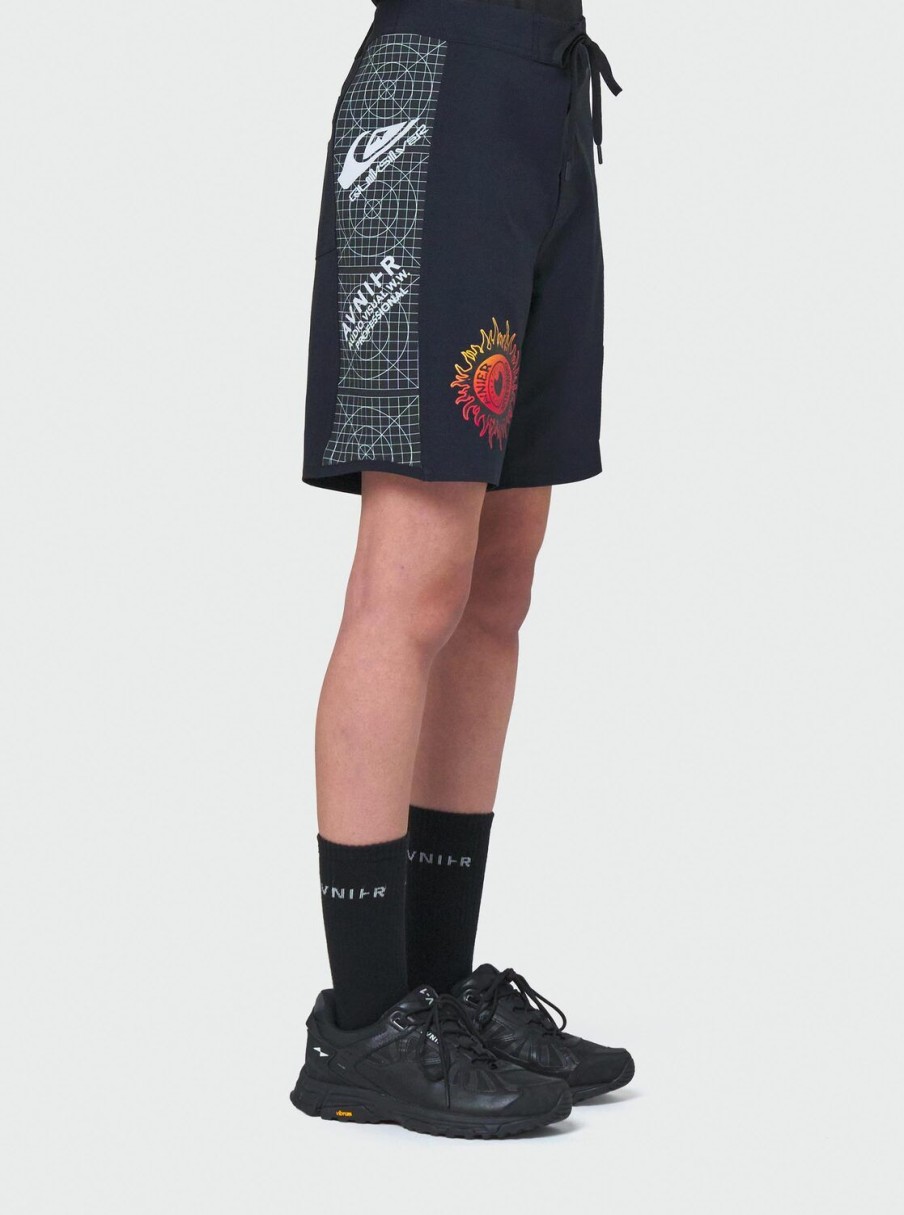 Hombre Quiksilver Boardshorts | Avnier Blur - Boardshorts Unisex Black Quikavnier