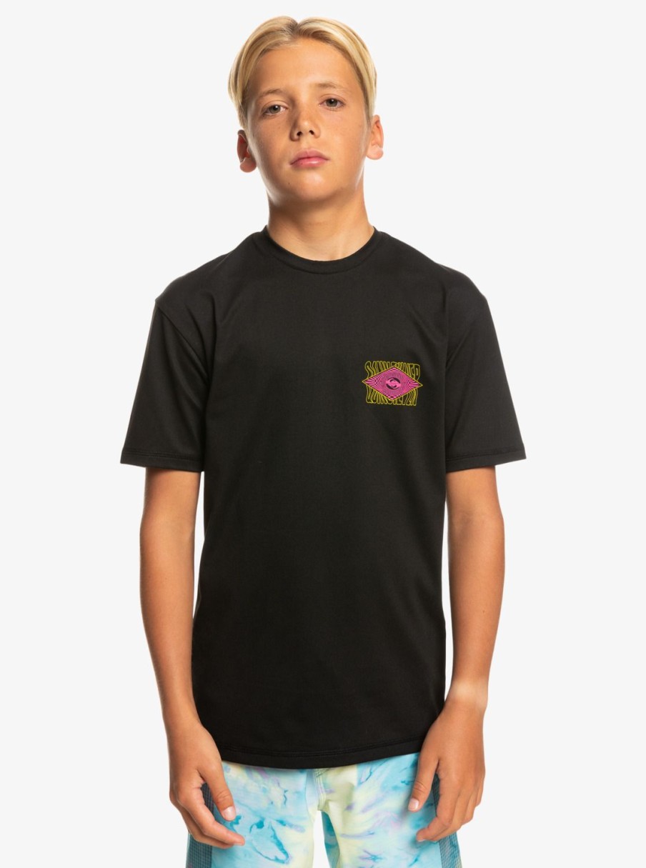 Nino Quiksilver Lycras | Radical Surf - Camiseta De Surf Upf 50 Para Chicos Black