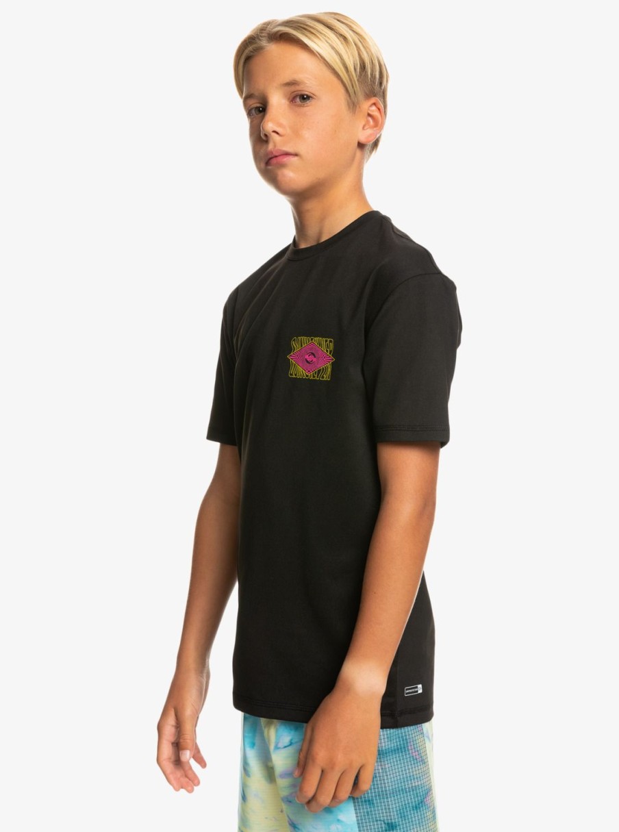 Nino Quiksilver Lycras | Radical Surf - Camiseta De Surf Upf 50 Para Chicos Black