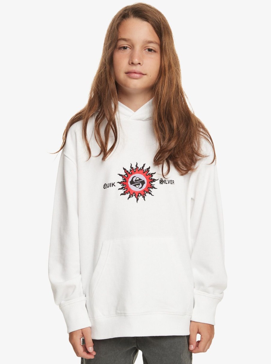 Nino Quiksilver Sudaderas | Radical Times - Sudadera Con Capucha Para Chicos 10-16 White