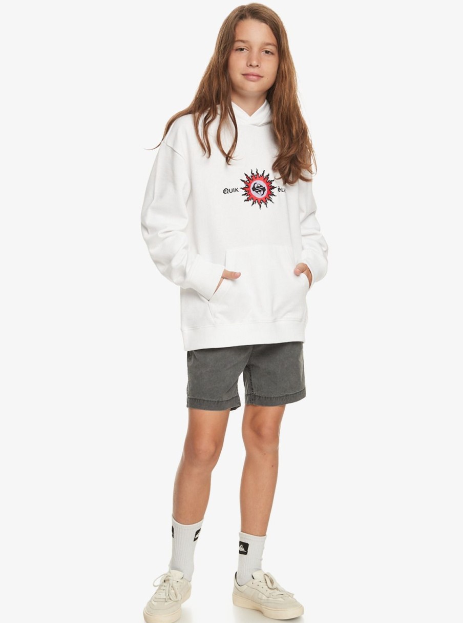 Nino Quiksilver Sudaderas | Radical Times - Sudadera Con Capucha Para Chicos 10-16 White