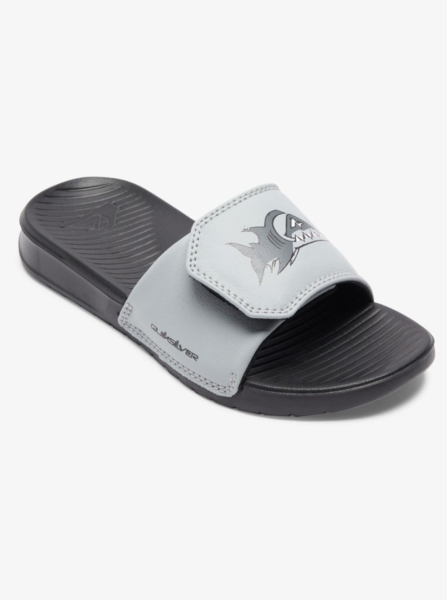 Nino Quiksilver Chanclas | Bright Coast - Chanclas Ajustables Para Chicos 8-16 Grey 1