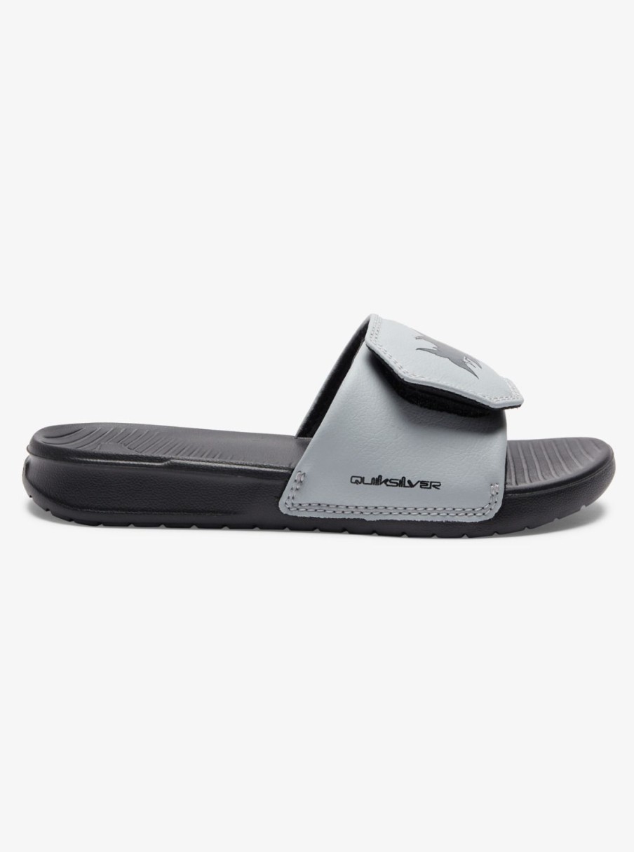 Nino Quiksilver Chanclas | Bright Coast - Chanclas Ajustables Para Chicos 8-16 Grey 1