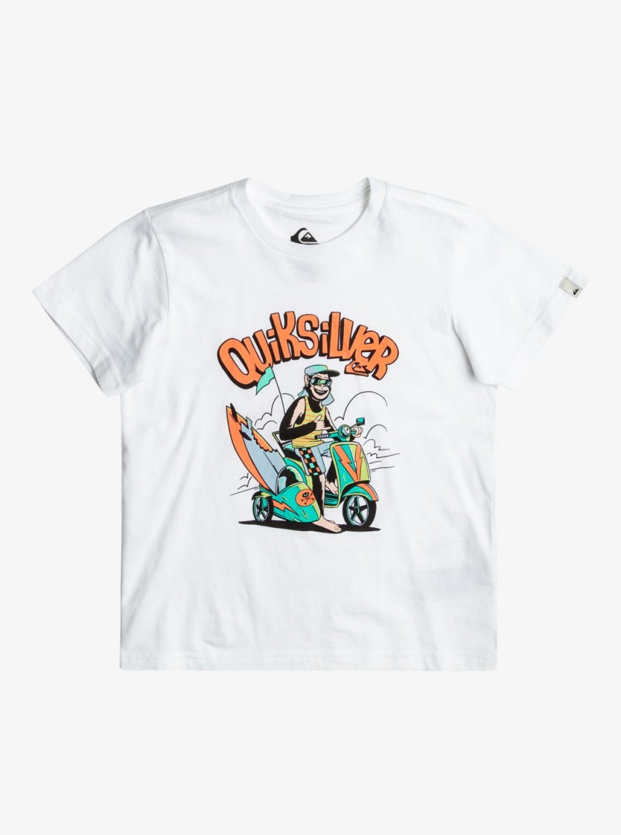 Nino Quiksilver Camisetas | Monkey Business - Camiseta Para Chicos 2-7 White